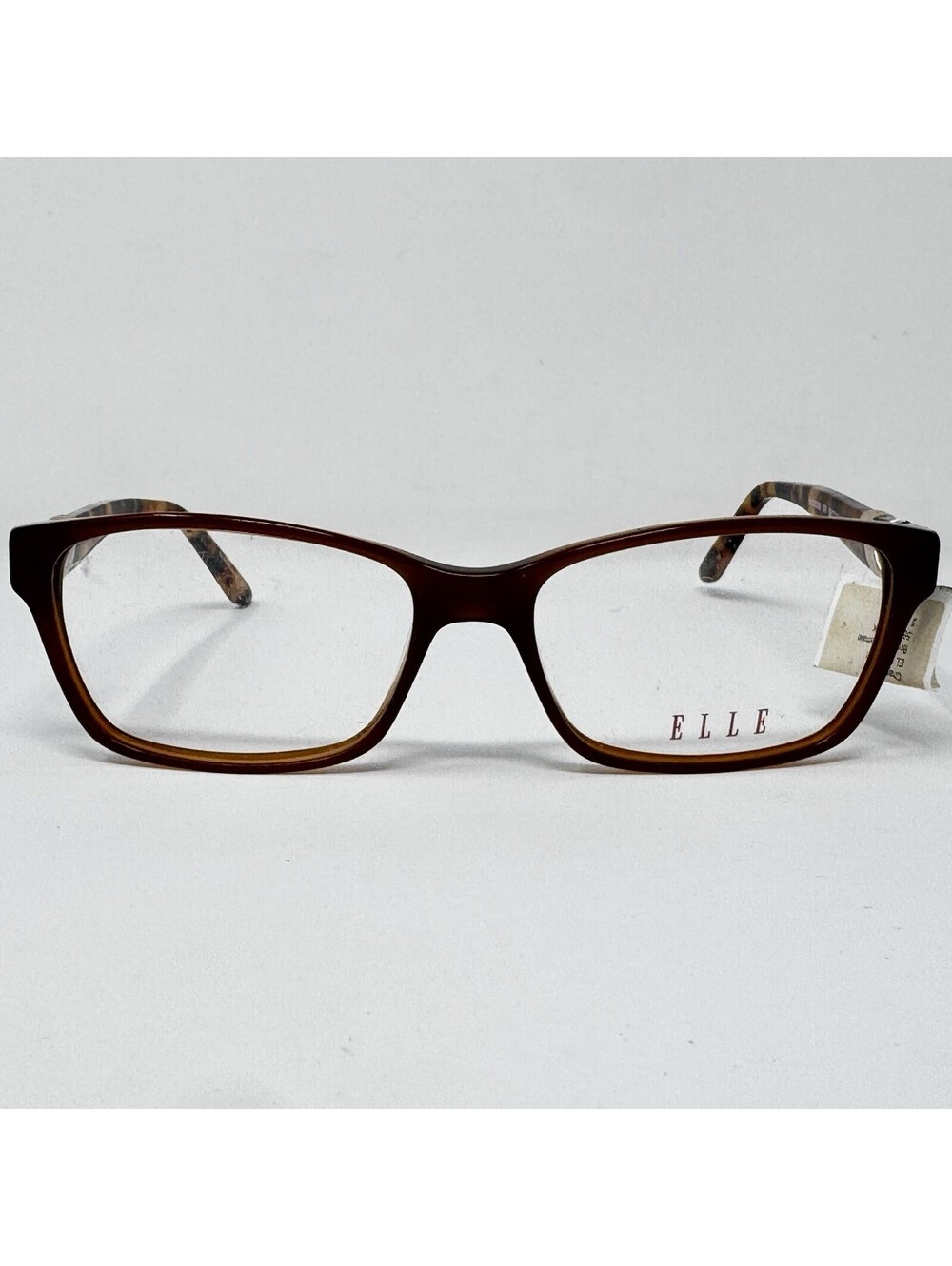 ELLE EL13393 BR Brown Tortoise Eyeglass Frames 55-16-140 NWT